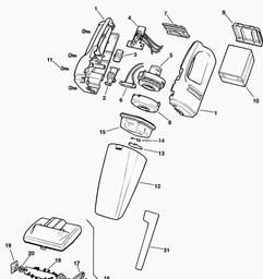 Black & Decker SV650 STICK-VAC spare parts
