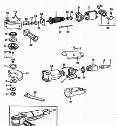 DeWalt DW405 spare parts