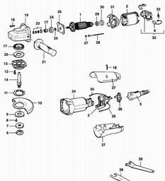 Black & Decker KG10 SANDER/GRINDER spare parts