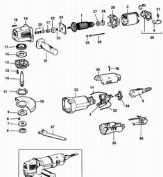 Black & Decker KG12E SANDER/GRINDER spare parts