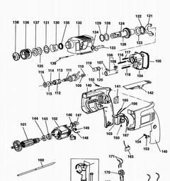 Black & Decker KD651HRE ROTARY HAMMER DRILL spare parts
