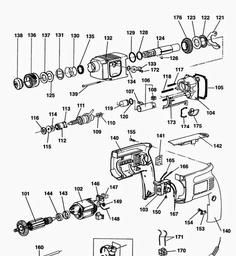 Black & Decker KD654HRX ROTARY HAMMER DRILL spare parts