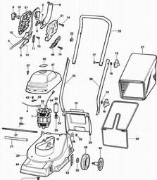 Black & Decker GR230 ROTARY MOWER spare parts