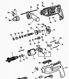 Black & Decker BD249 DRILL spare parts