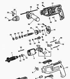 Black & Decker BD251 DRILL spare parts