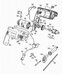 Black & Decker KD162 HAMMER DRILL spare parts