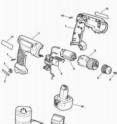 Black & Decker KC8441C C'LESS DRILL/DRIVER spare parts