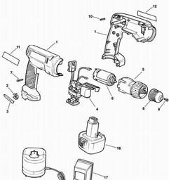 Black & Decker KC8451C C'LESS DRILL/DRIVER spare parts