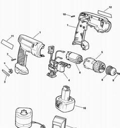 Black & Decker KC9651C C'LESS DRILL/DRIVER spare parts