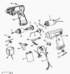 Black & Decker KC9045 CORDLESS DRILL spare parts