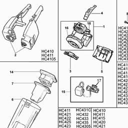 Black & Decker HC422 DUSTBUSTER spare parts