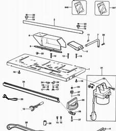 Black & Decker D2670 SAW TABLE spare parts
