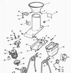 Black & Decker GA1700E SHREDDER spare parts