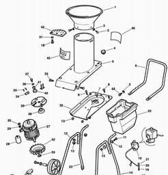 Black & Decker GA2000E SHREDDER spare parts