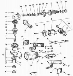 DeWalt DW476 spare parts