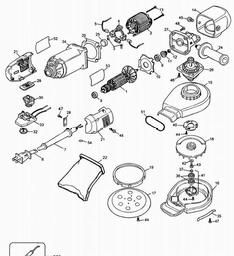 DeWalt DW443 spare parts