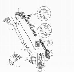 Black & Decker GL530 STRING TRIMMER spare parts