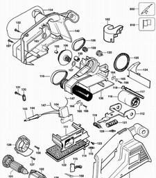 Black & Decker KA75 BELT SANDER spare parts