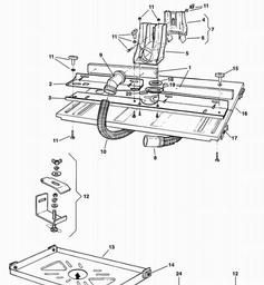 Black & Decker ERT1000 ROUTER TABLE spare parts