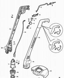 Black & Decker GL200 STRING TRIMMER spare parts