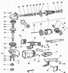 DeWalt DW846 spare parts