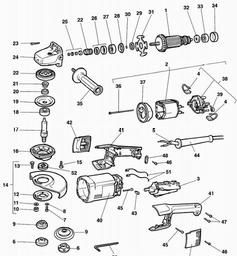 DeWalt DW848 spare parts