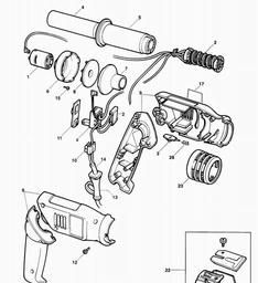 Black & Decker KX1666 HEATGUN spare parts