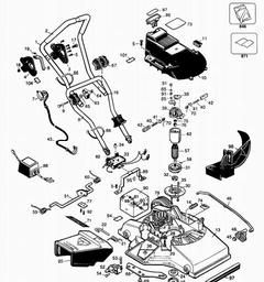 Black & Decker GRC645 CORDLESS MOWER spare parts