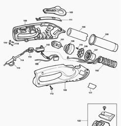 Black & Decker KX1682 HEATGUN spare parts