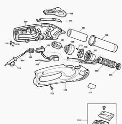 Black & Decker KX2082 HEATGUN spare parts