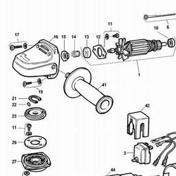 Black & Decker KG72 ANGLE GRINDER spare parts