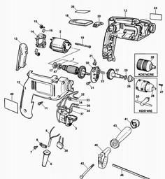Black & Decker KD574CRE DRILL spare parts
