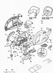 Black & Decker GT259 HEDGETRIMMER spare parts