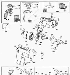 Black & Decker KD564CRE HAMMER DRILL spare parts