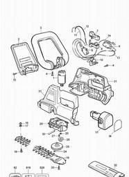 Black & Decker GTC390 CORDLESS CLIPPER spare parts