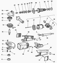 Black & Decker KG1820 ANGLE GRINDER spare parts