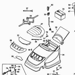 Black & Decker GRC730 MOWER spare parts
