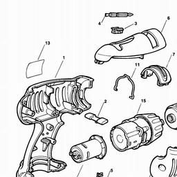 Black & Decker KC1252 DRILL spare parts