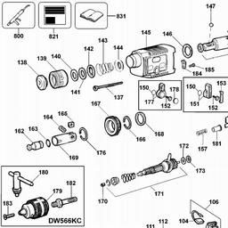 DeWalt DW566 spare parts