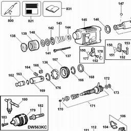 DeWalt DW563K spare parts
