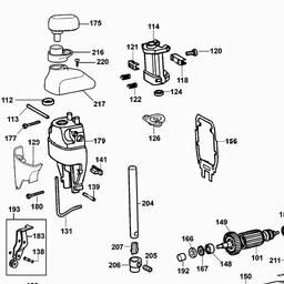DeWalt DW324 spare parts