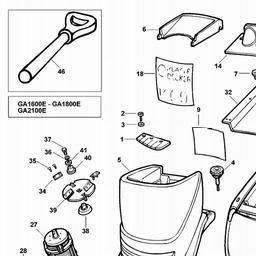Black & Decker GA1800E SHREDDER spare parts