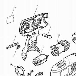 Black & Decker KC96V DRILL spare parts