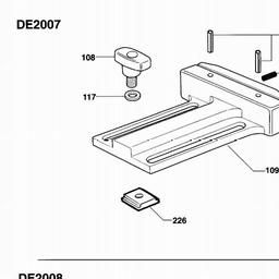 DeWalt DE2007 spare parts