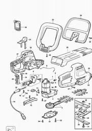 Black & Decker GT520 HEDGETRIMMER spare parts
