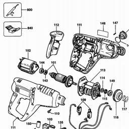 Black & Decker KD900RE HAMMER spare parts
