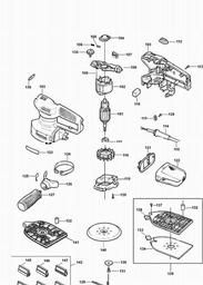 Black & Decker KA230E ORBITAL SANDER spare parts