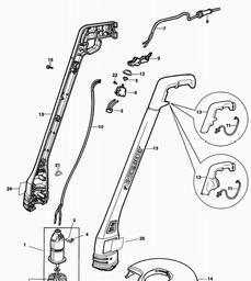Black & Decker GL340 STRING TRIMMER spare parts