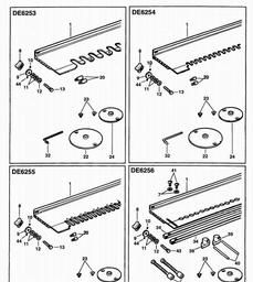 DeWalt DE6254 spare parts