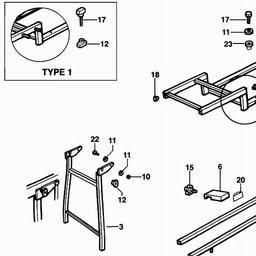 DeWalt DE7043 spare parts
